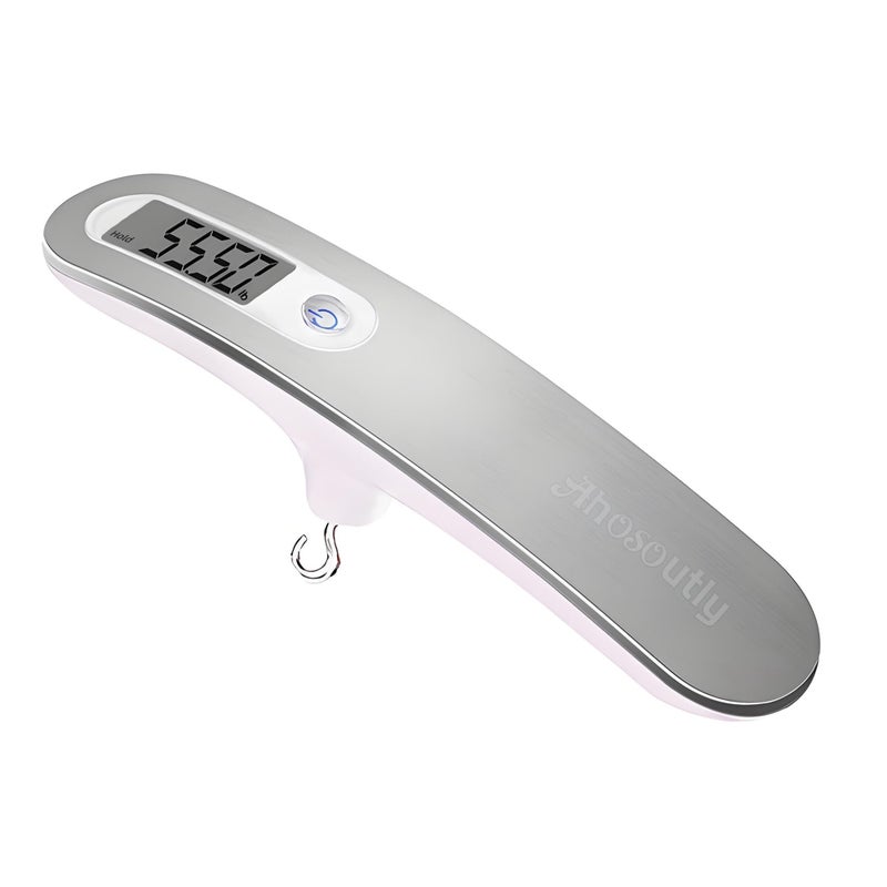 AHOSOUTLY ميزان قوس الرماية AHOSOUTLY قوس مقوس/قوس مركب 110 رطل/50 كجم ميزان ضبط شاشة LCD غ/أونصة/كجم/رطل - Image 1