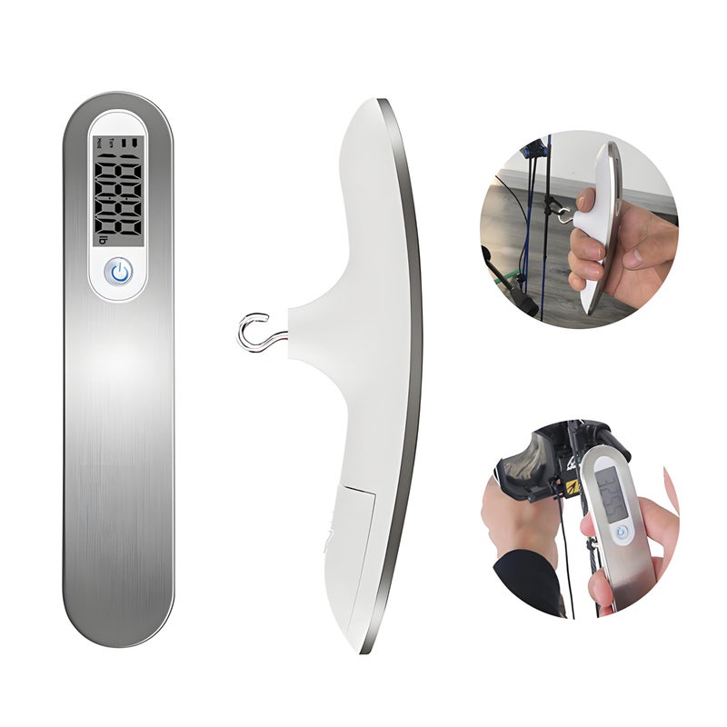 AHOSOUTLY ميزان قوس الرماية AHOSOUTLY قوس مقوس/قوس مركب 110 رطل/50 كجم ميزان ضبط شاشة LCD غ/أونصة/كجم/رطل - Image 3