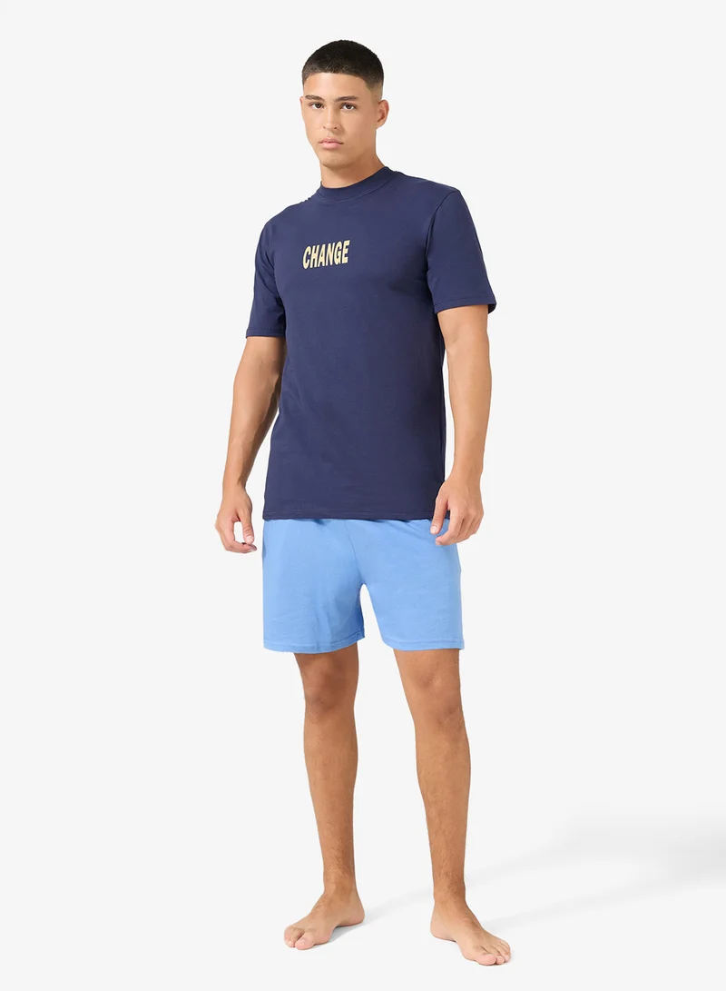 Nightwear T-Shirt & Shorts Set