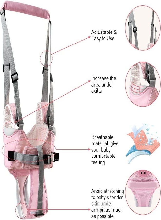 KLERICER Baby Walking Helper, Adjustable Baby Walking Assistant Toddler and Walking Learning Helper Infant Walking Belt, Detachable Toddler Walking Harness for 6-36 Months Baby Infant Toddler Kids (B) - Image 4