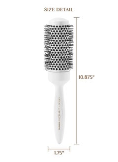 Ultra Smooth Coconut 1.75” Thermal Ceramic Barrel Hair Brush Antistatic Heatresistant Hairbrush For Blow Drying Curling And Styling All Hair Types White - pzsku/ZEB0CCEF8815334F778BEZ/45/_/1719075213/a0ac0e38-502c-4be3-a8f3-c831cf093a6c