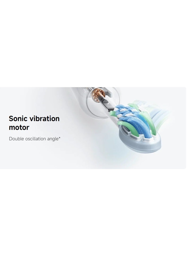XIAOMI Oscillation Electric Toothbrush with Double Swing Angle Brushing Area Indicator 180-Day Battery Life IPX8 Waterproof 3 Cleaning Modes - Blue - Image 5