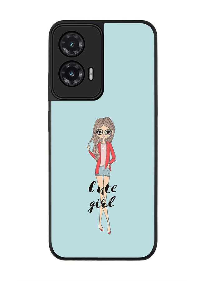 Stylizedd For Motorola Moto G35 Case,Slim fit Camera Protection, Shockproof Thin Phone cover  - Dreamer Cute Girl