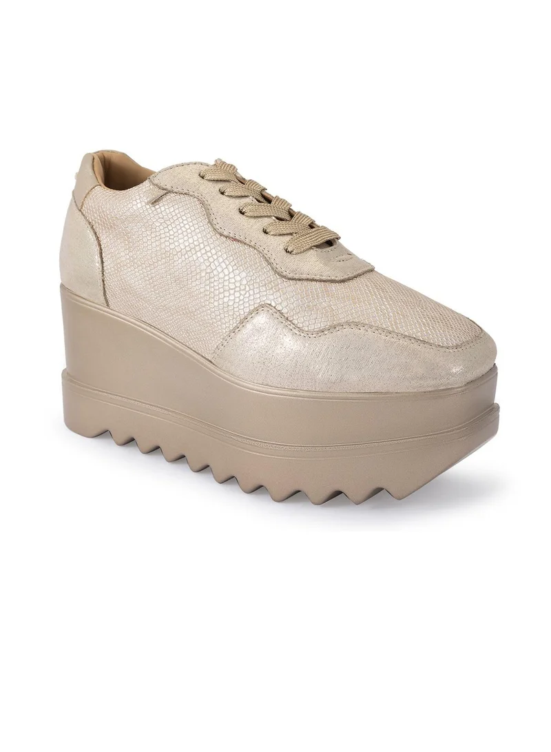 Anaar Anaar Groove Signature Wedge Sneakers, Womens Festive, Special Occasion and Partywear Premium Shoes