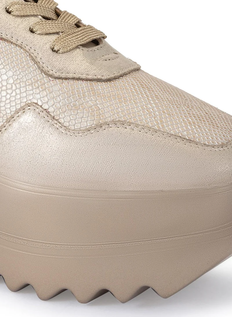Anaar Anaar Groove Signature Wedge Sneakers, Womens Festive, Special Occasion and Partywear Premium Shoes