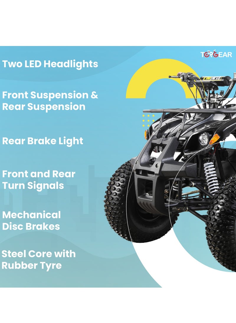 Lovely Baby - Top Gear TG 450 Electric Quad Bike for Adults, 60V 500W Motor with 3-Speed Adjustment, Disc Brakes, Dual Suspension, LED Lights, and 70KM Range  - Orange - Image 1