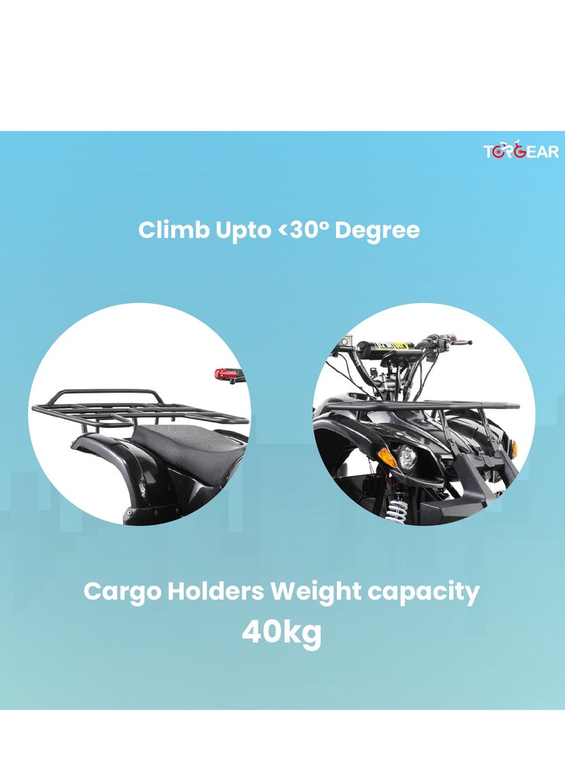 Lovely Baby - Top Gear TG 450 Electric Quad Bike for Adults, 60V 500W Motor with 3-Speed Adjustment, Disc Brakes, Dual Suspension, LED Lights, and 70KM Range  - Orange - Image 1