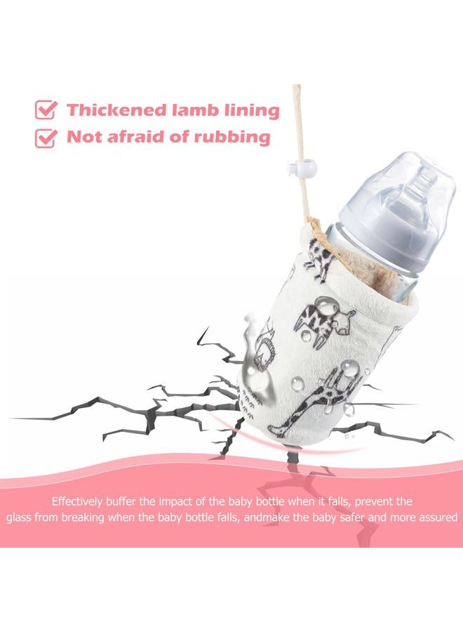 Healifty Baby Bottle Sleeves Warm Baby Bottle Cover Glass Bottles Insulator Sleeve Feeder Bottle Keep Warm Holder 240ml - Image 3