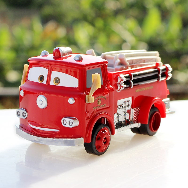 Car Story 2 Alloy Red Fire Truck Children's Toy Car Model Alloy Racing Car Story(Little Red Fire Truck) - Image 2