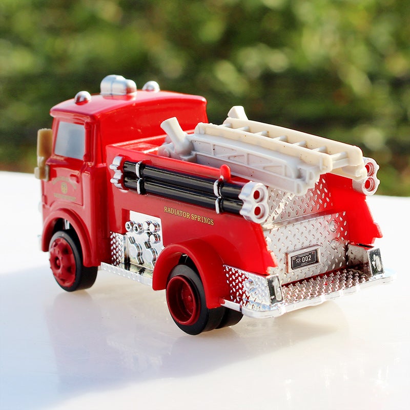 Car Story 2 Alloy Red Fire Truck Children's Toy Car Model Alloy Racing Car Story(Little Red Fire Truck) - Image 5