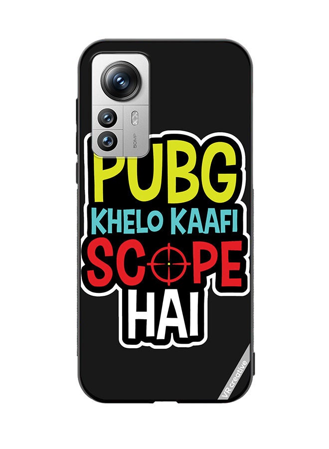 VR CREATIVE Protective Case Cover For Xiaomi 12X Pubg Khelo Kaafi Scope Hai Design Multicolour - Image 1