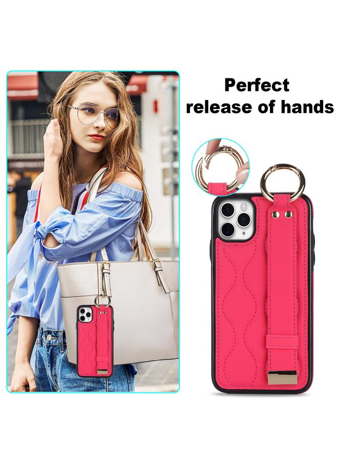 Zaboon Case For iPhone 11 Pro Non-slip Full Coverage Ring PU Phone Case with Wristband - Image 5