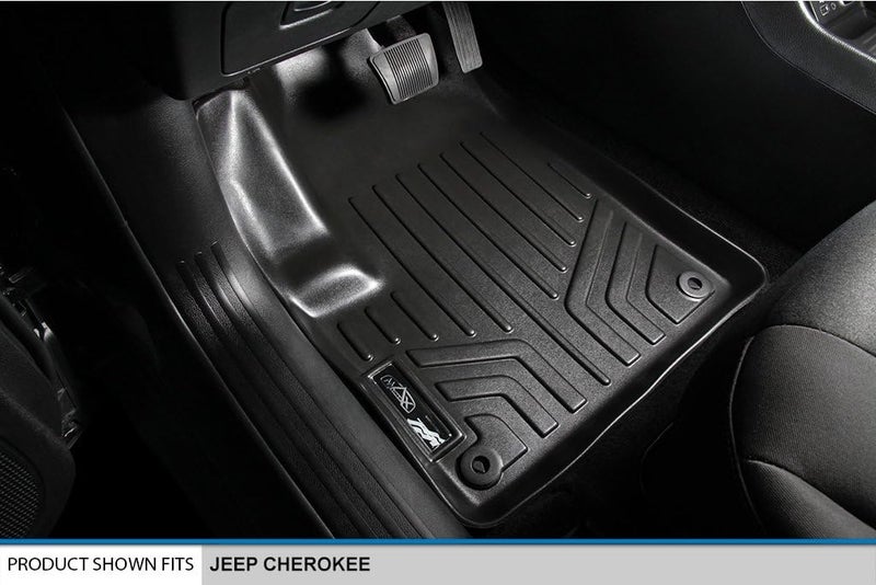 SMARTLINER Custom Fit Floor Mats and Cargo Liner Set Black for 2014-2019 Jeep Cherokee - All Models - Image 2