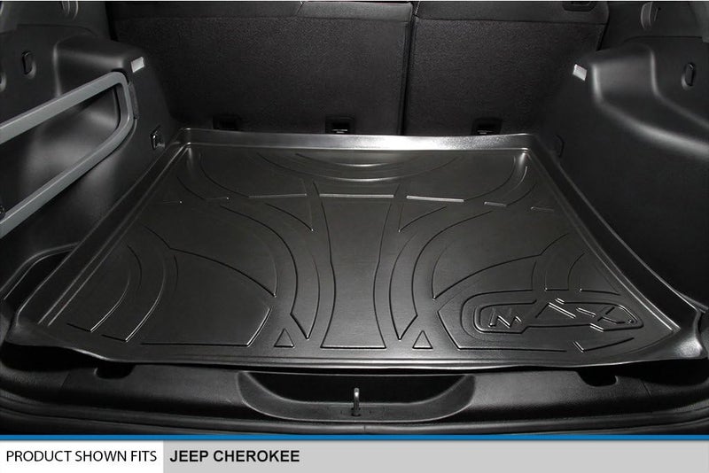 SMARTLINER Custom Fit Floor Mats and Cargo Liner Set Black for 2014-2019 Jeep Cherokee - All Models - Image 5