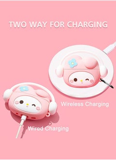Sanrio Airpods pro/pro2 Case, Cute Case, with Keychain for Men Women Soft Silicone Protective Cover Case for Airpods pro/pro2 Case, Cute Case  - Image 5