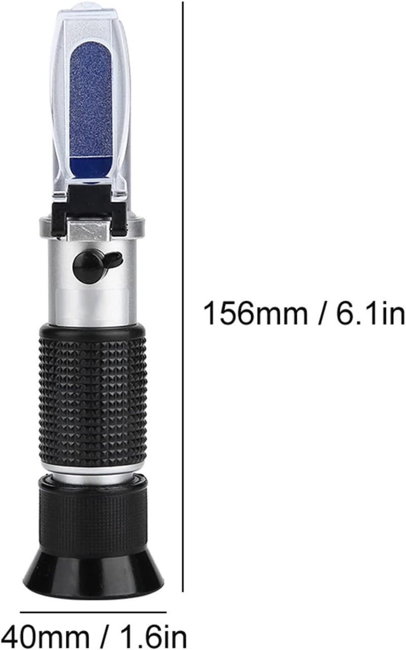 Handheld Automotive Engine Battery Antifreeze Refractometer ATC Glycol Tester Aluminum Body Lightweight Compact Design Anti Slip Handle for Mechanics DIY Car Maintenance - Image 4