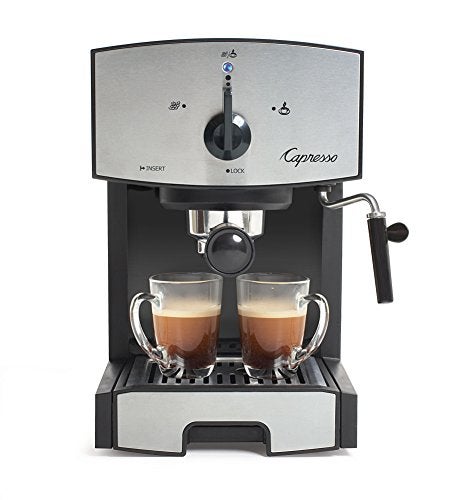 Capresso 117.05 Stainless Steel Pump Espresso and Cappuccino Machine EC50, Black/Stainless - Image 2