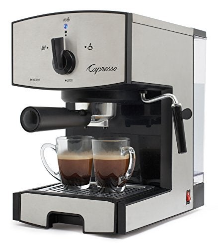 Capresso 117.05 Stainless Steel Pump Espresso and Cappuccino Machine EC50, Black/Stainless - Image 1