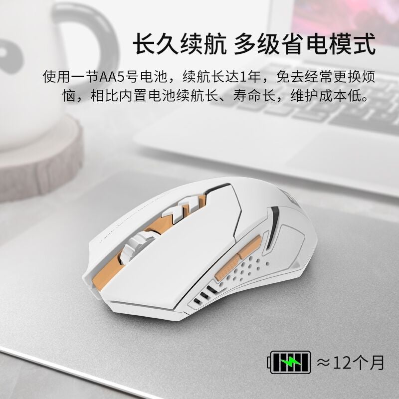 ET Wireless Mouse X08 Silent Gaming Computer White 