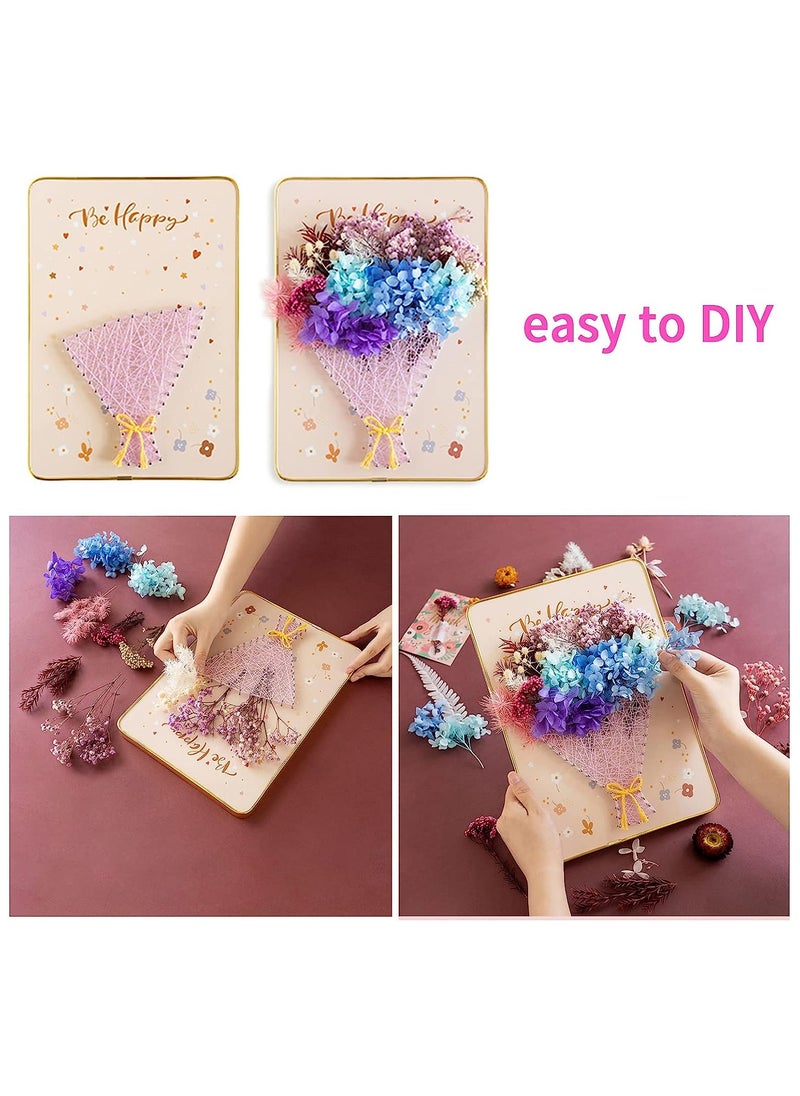 BrainGiggles - Brain Giggles DIY String Art with Light 3D String Art Kit for Kids Arts & Craft Kits Gifts for Girls Teens Kids (Bouquet LED String Art) - Image 1