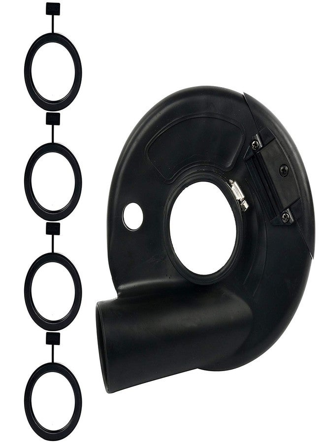 Yaekoo 7" Black Vacuum Dust Shroud Cover for Angle Grinder Hand Grind Convertible - Image 2