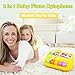 Liyujuping 2 in 1 Xylophone for Toddlers Baby Xylophone Piano Toy with 5 Multicolored Key Scales and Two Mallets for Kids Educational Musical Learning Instruments Toy for Boys and Girls Yellow - Image 3