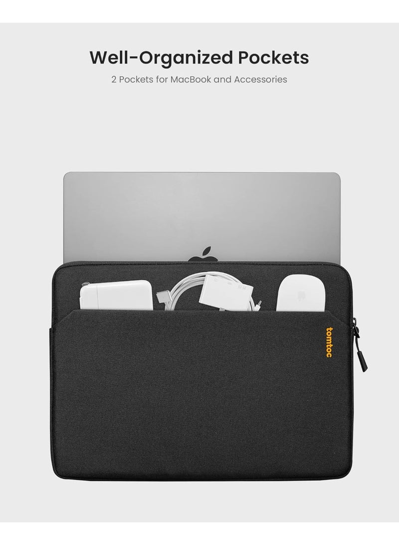 Tomtoc حافظة لابتوب رفيعة Light-A18 مقاس 14 بوصة لجهاز MacBook Pro M4/M3/M2/M1 Pro/Max 2024-2021، حقيبة واقية مقاومة للماء لجهاز Surface مقاس 13.8 بوصة صديقة للبيئة - Image 5