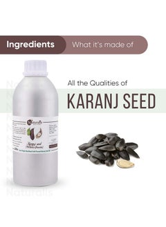 Naturalis Naturalis Essence of Nature Extra Virgin Unrefined Cold Pressed Karanj Seed Oil for Skin - 500ml  - Image 2