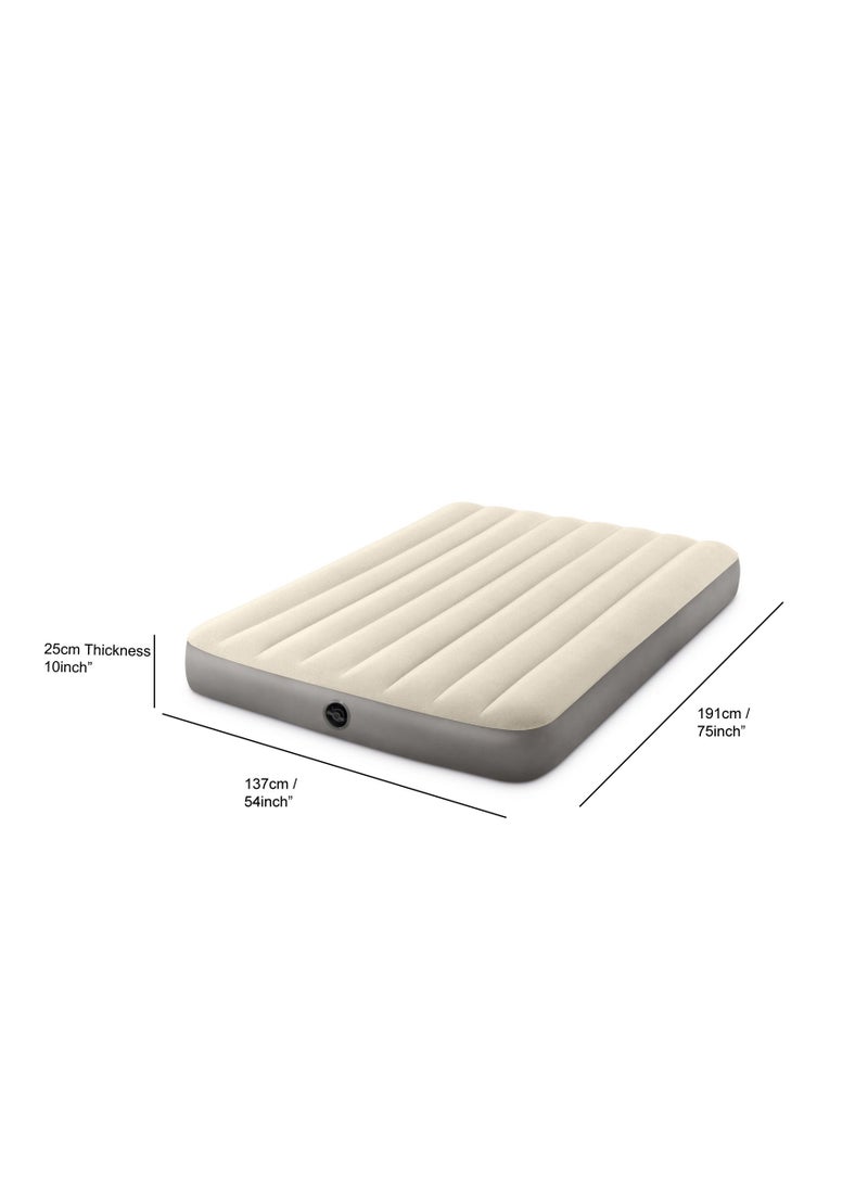 INTEX Dura-Beam Full Series Single Height Air Mattress 191x137x25cm - Image 2