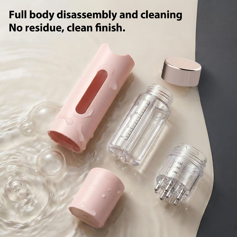 Pink Portable Scalp Applicator Comb With Adjustable Speed Massage For Smooth Hair Care - Image 2