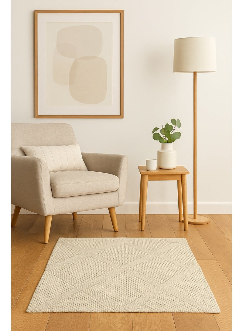 Indian handwoven rug. - Image 1