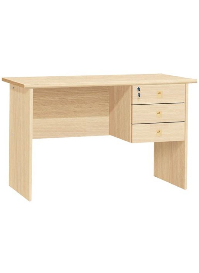 AL WADI FURNITURE - Modern Beige Computer Table - 120x60x75 cm Office Desk, Workstation, PC Laptop Gaming Table, Wooden Study Table for Home, Living Room, Bedroom - Image 1