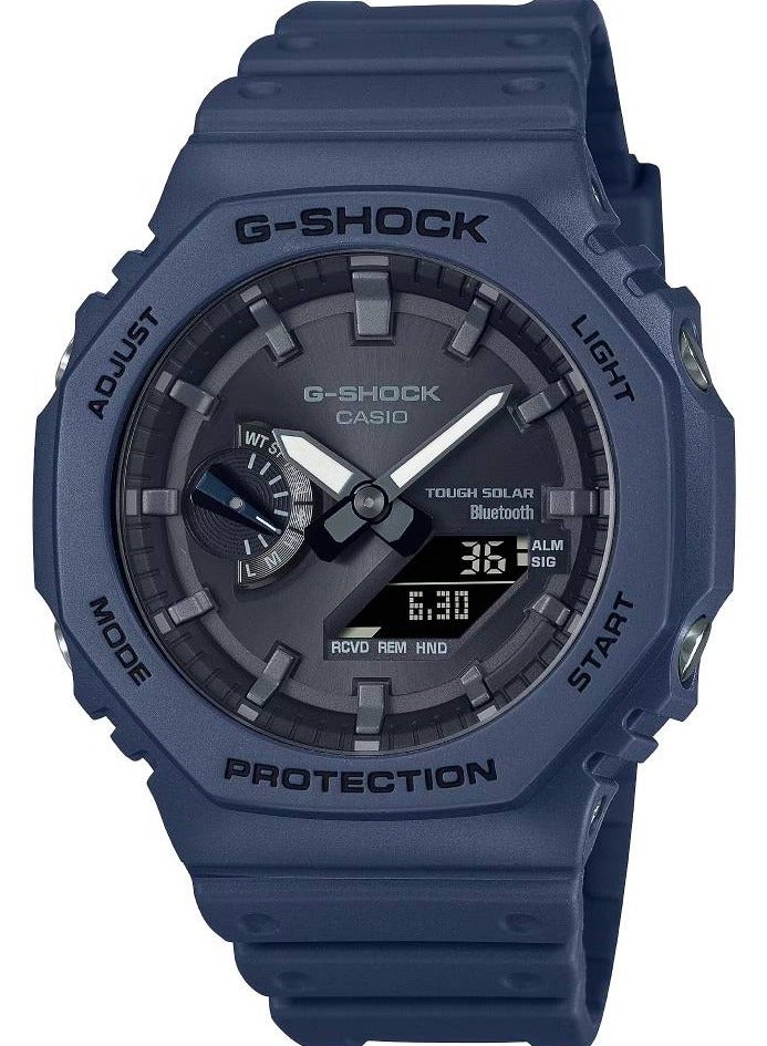 CASIO Men's Analog+Digital Asymmetrical Shape Resin Wrist Watch GA-B2100-2ADR - 45.4 Mm - Image 5