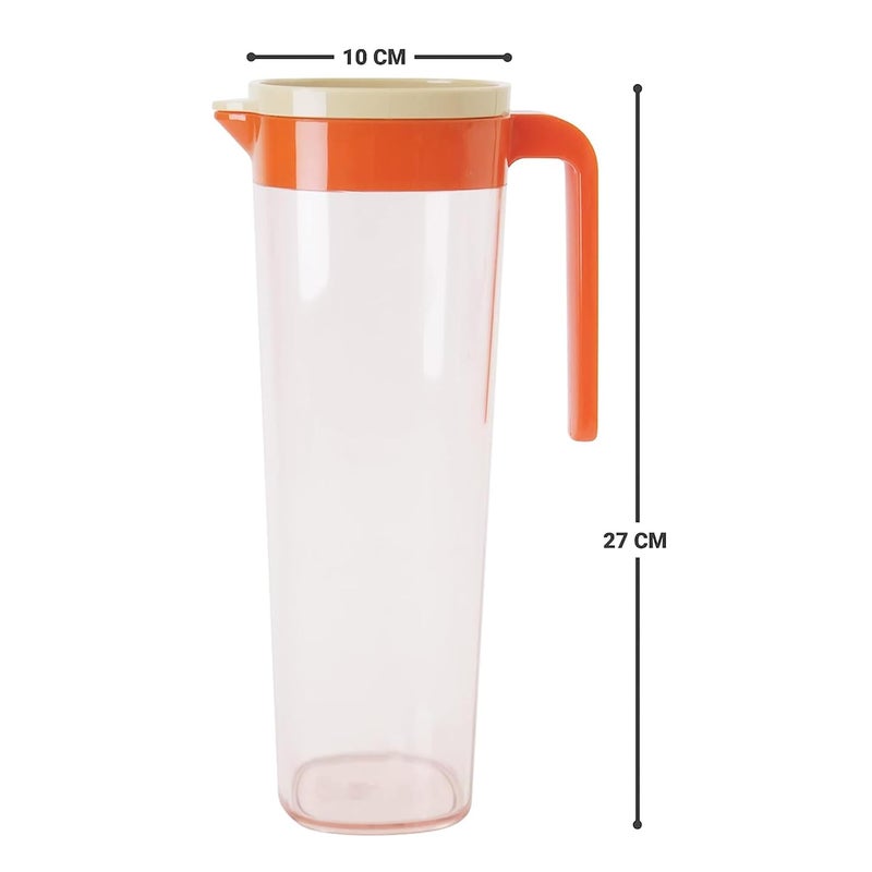 IDEAL PRIME Elegant BPA Free Leak Proof Plastic Jug 1160 ml Airtight Jug Ideal for Serving WaterJuiceBeverages Stylish Design Tableware Pack of 1 - Image 5