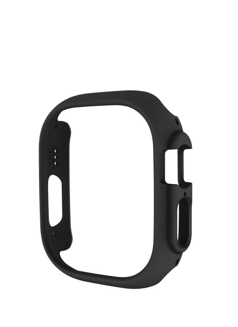 GULFLINK PC Half Case Protector frame Compatible with Apple Watch Series 8 ULTRA 49 mm Black  - Image 1