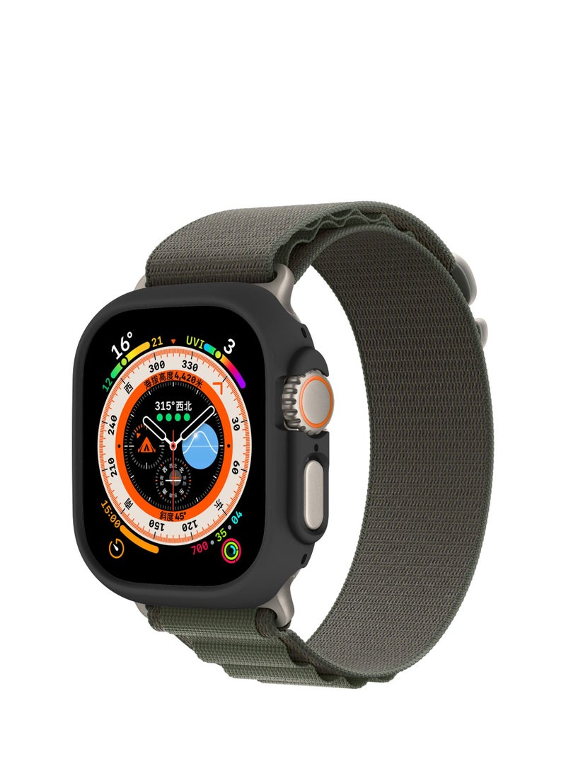 GULFLINK PC Half Case Protector frame Compatible with Apple Watch Series 8 ULTRA 49 mm Black  - Image 5