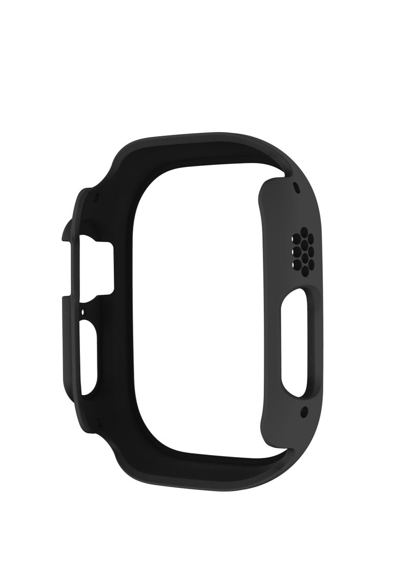 GULFLINK PC Half Case Protector frame Compatible with Apple Watch Series 8 ULTRA 49 mm Black  - Image 2