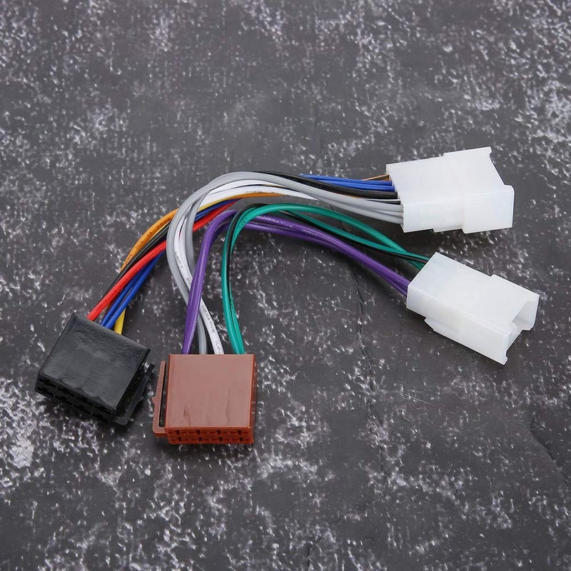 woobles Radio Wire Harness Adapter, Car Audio Line Plug Connector Connection Line Interior ISO Wiring Harness Fit for Toyota - Image 5