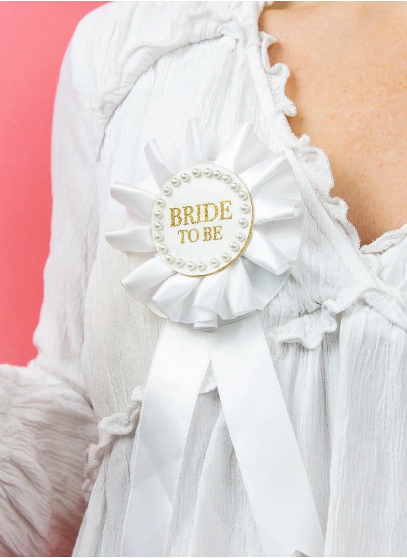 Talking Tables Bride To Be Pearl Rosette - Image 1