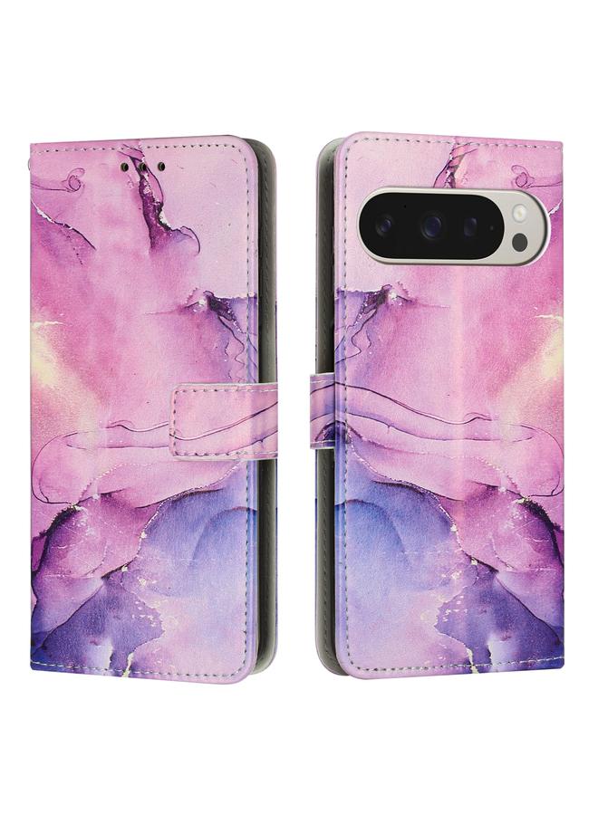 S-TOP Case For Google Pixel 9 Pro XL Painted Marble Pattern Leather Phone Case - Image 1