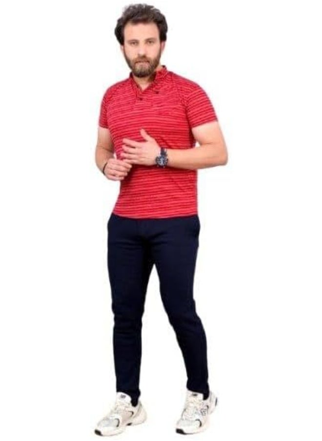 Generic - Men's modern half-collar suit - your perfect choice for going out and the club with a comfortable, sporty look AN - Image 1