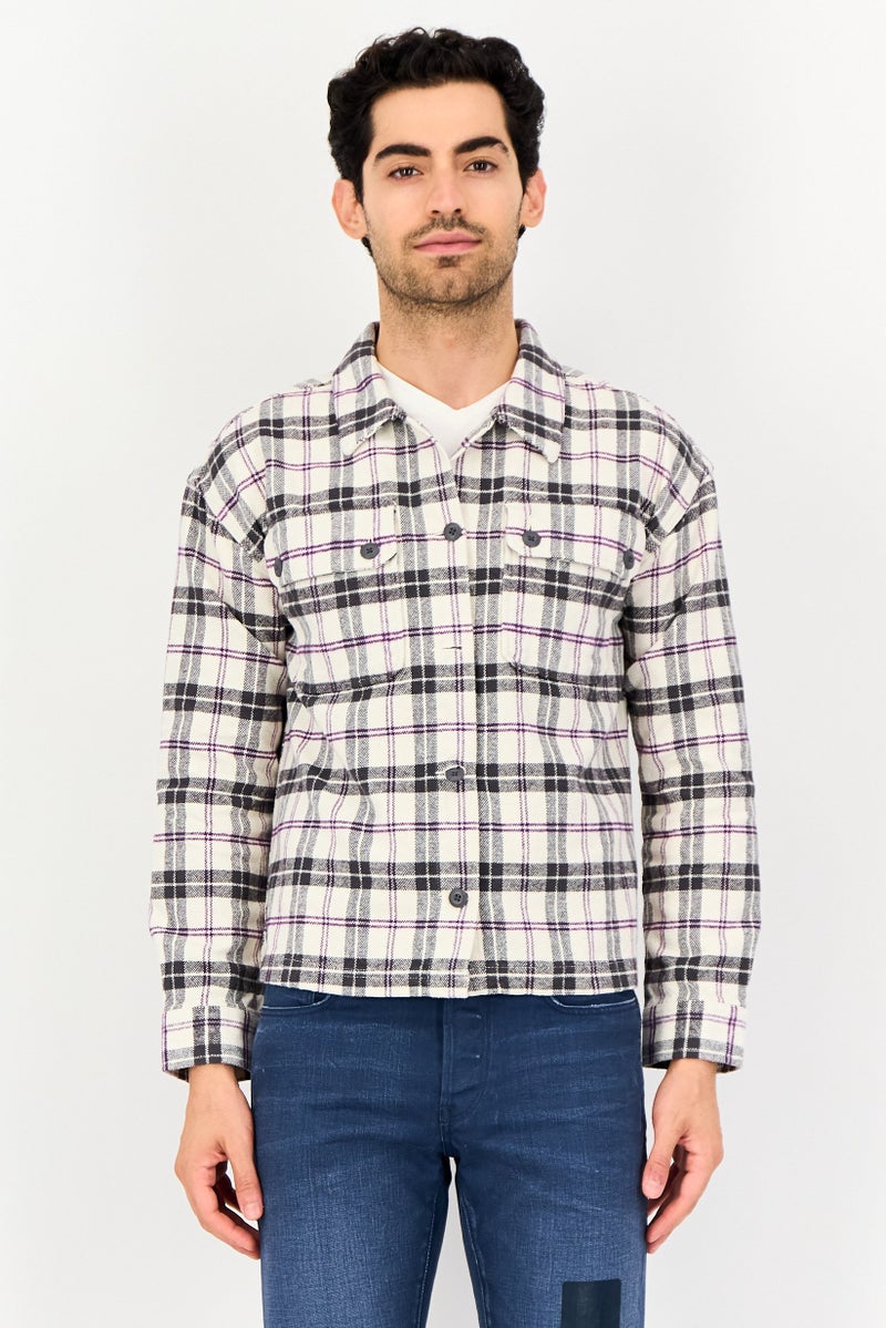 VANS Men Plaid Jacket Shirt, Multicolor - Image 1