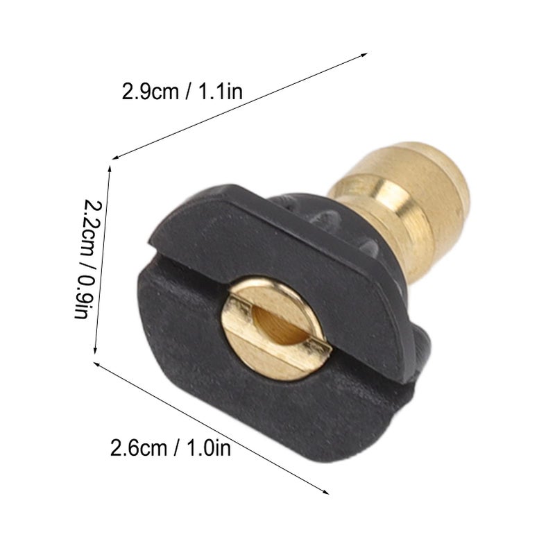 Premium Material Quick Connect Pressure Washer Nozzle Kit Rotating Tips Set 030 - Image 5
