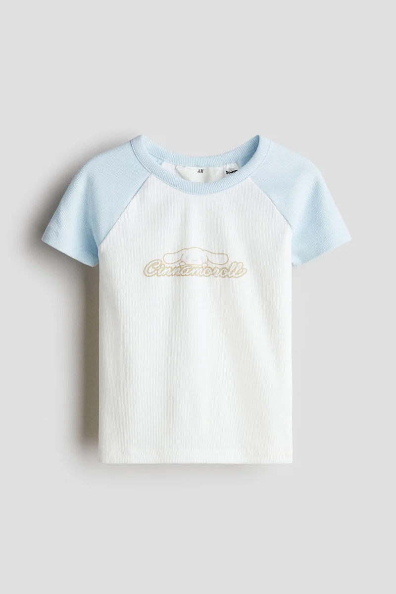 H&M Printed jersey top