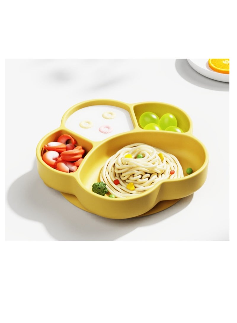 Baby Plates with Divided, Suction Babies Plates, Food-Grade Silicone Divided Placemat for Babies Infants Toddlers - Image 2