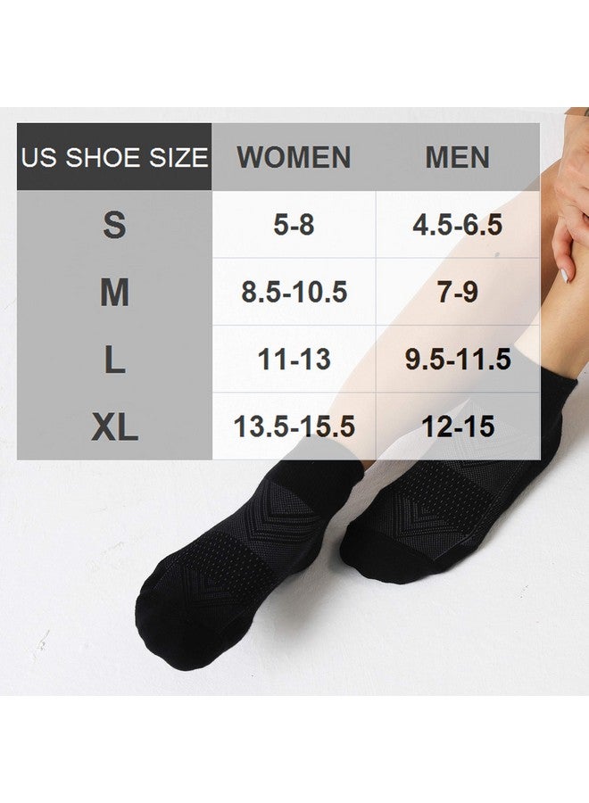 سي إس سيلر سبورت جوارب رياضية للركض من CelerSport، عبوة من 6 قطع، للرجال حتى الكاحل مع وسادة، لون أسود، مقاس متوسط - Image 2