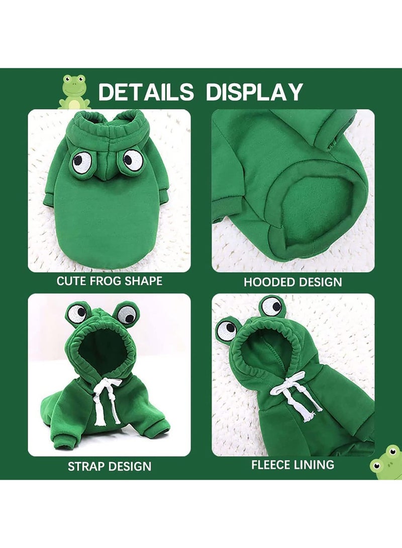 A.M Funny Pet Clothes, Super Cute Cosplay Costumes for Small Dogs & Cats, Pet Costumes Apparel for Cat Small Dogs Puppy for Cat Dress Up Accessories (Green Frog) - Image 3