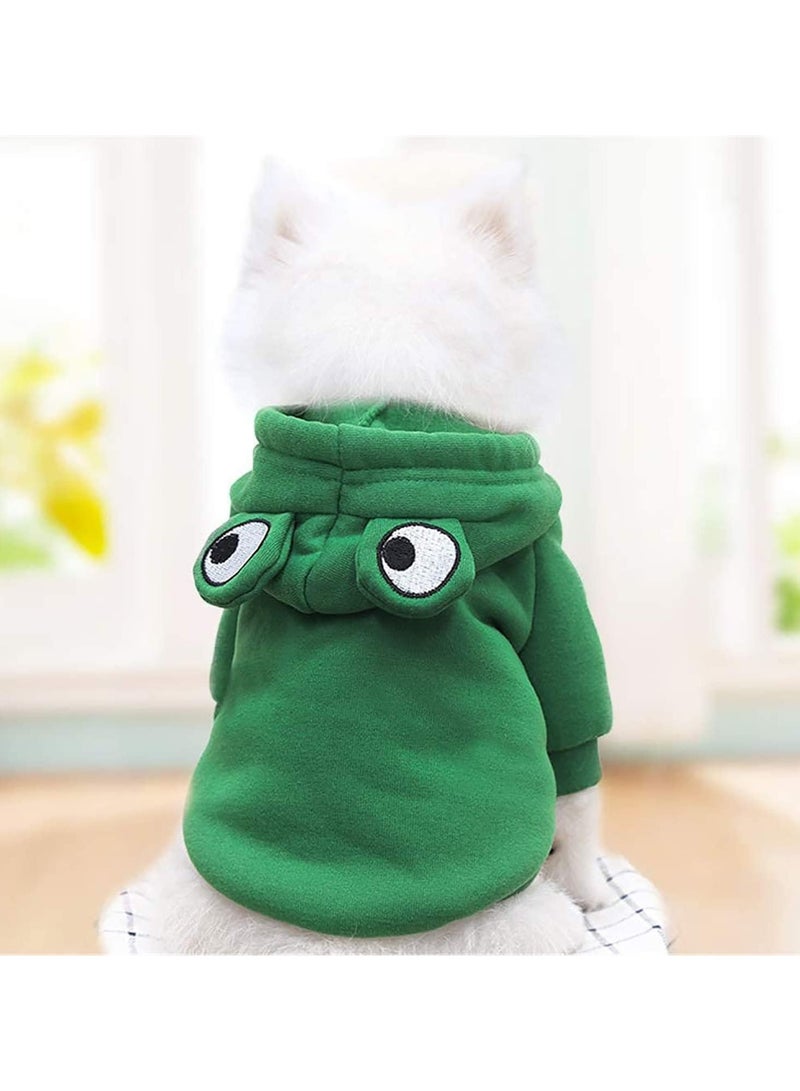 A.M Funny Pet Clothes, Super Cute Cosplay Costumes for Small Dogs & Cats, Pet Costumes Apparel for Cat Small Dogs Puppy for Cat Dress Up Accessories (Green Frog) - Image 4