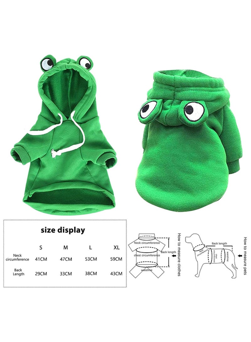 A.M Funny Pet Clothes, Super Cute Cosplay Costumes for Small Dogs & Cats, Pet Costumes Apparel for Cat Small Dogs Puppy for Cat Dress Up Accessories (Green Frog) - Image 5