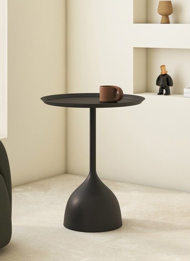 Sharpdo Retro Style Sofa Side Table, Light Luxury Style Coffee Table for Serving Guests, Side Table for Living Room Balcony Bedroom 40*40*60 cm - Image 3